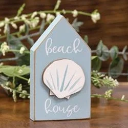 "Beach House" Sand Dollar Block Sitter