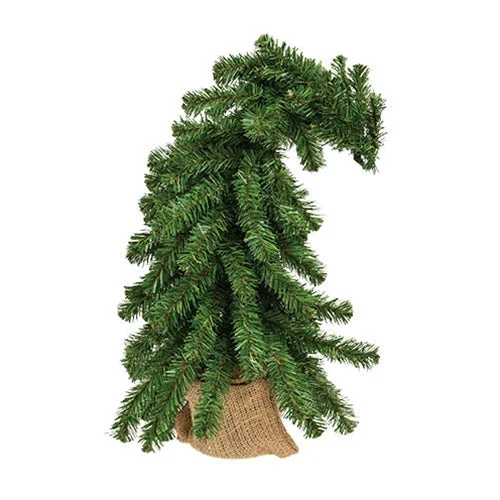 Bendable Alpine Tree w/Burlap Base 18"