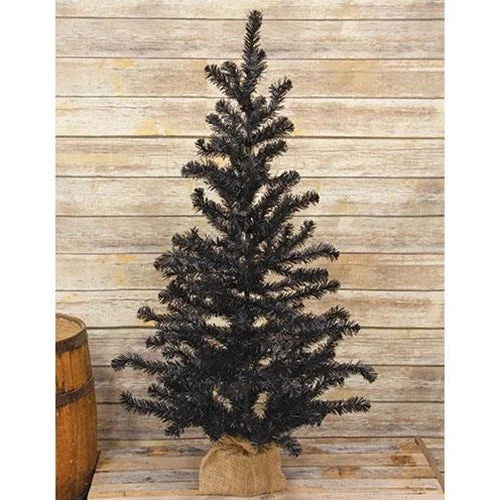 Black Tree w/Burlap Base 4ft