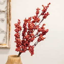 Canella Berries Spray 25" Coral