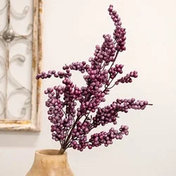 Canella Berries Spray 25" Plum