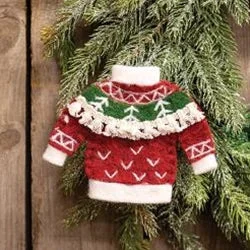 Christmas Sweater Felted Ornament