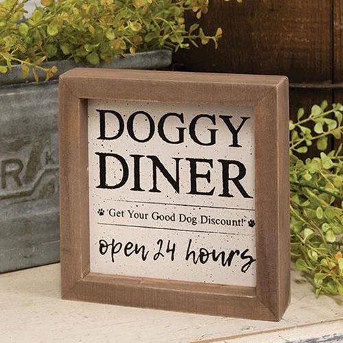 Doggie Diner Framed Sign