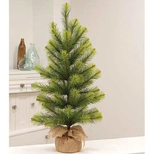 Empire Pine Tree w/Burlap Base 30"