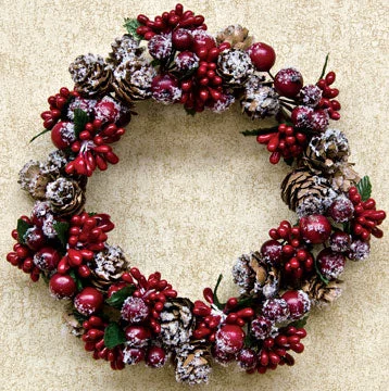 Fancy Winter Berry Ring 4"