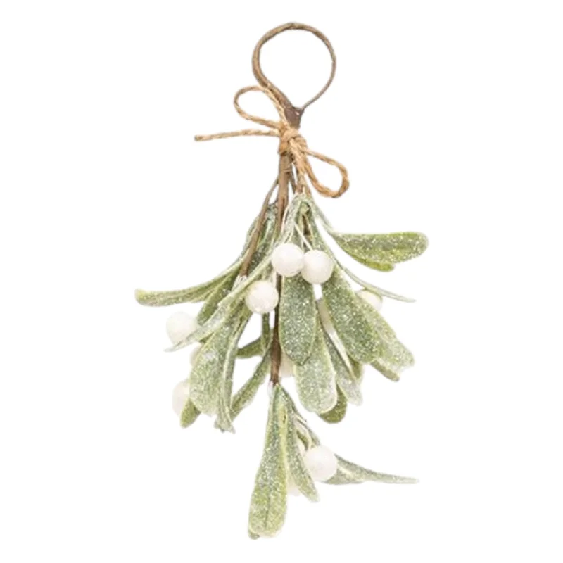 Glittered Hanging Mistletoe