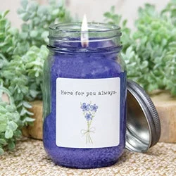 Here For You Always Lilac Pint Jar Candle