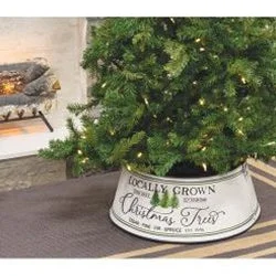 Locally Grown Christmas Trees Metal Tree Collar