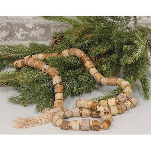 Natural Birch Bead Garland