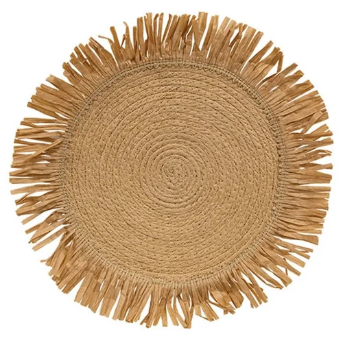 Natural Jute & Dried Grass Candle Mat Large