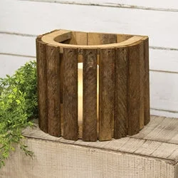 Natural Lath Hanging Wood Lantern