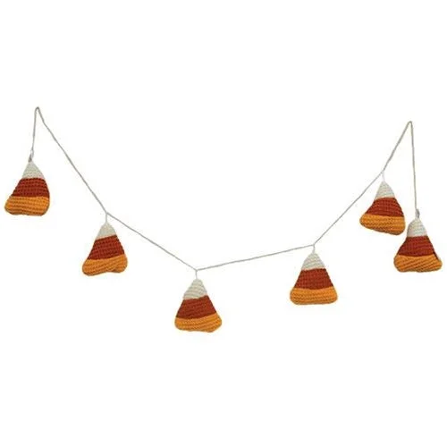 Plush Candy Corn Garland