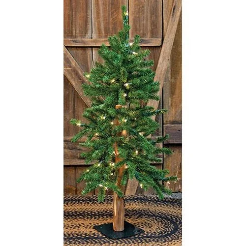 Pre-Lit Alpine Tree 4ft