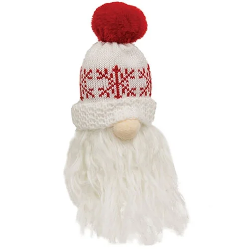 *Red & White Snowflake Beanie Gnome