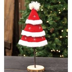 Santa Tiered Felted Tree Large