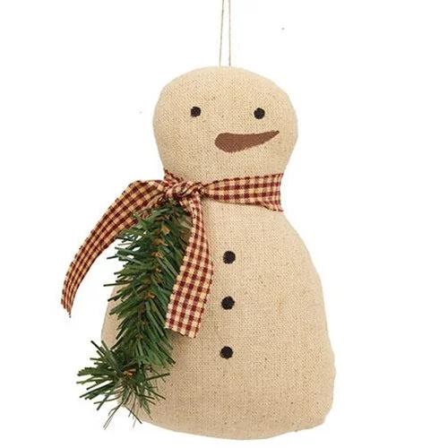 Small Primitive Snowman Doll