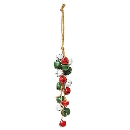 Small Red/Green/White Bell Ornament