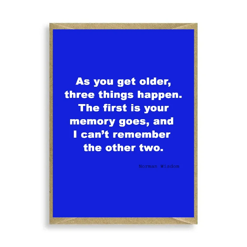 As You Get Older Mini Card