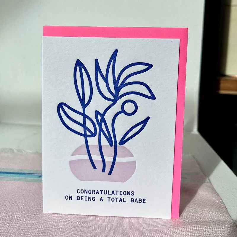 Babe Bouquet Card