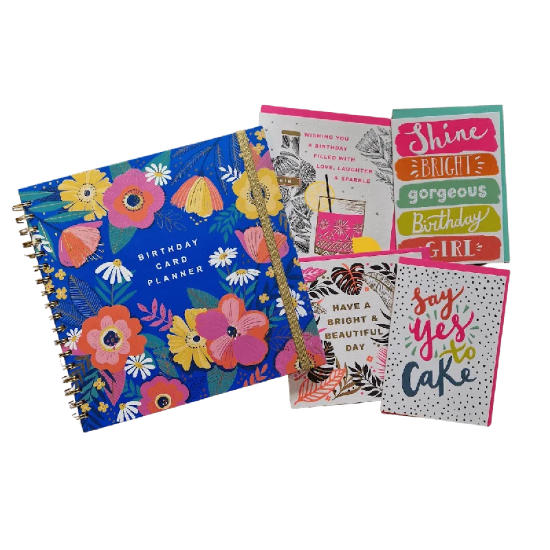 Birthday Card Planner with Cards Included