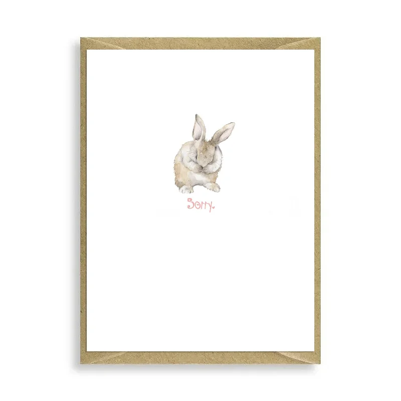 Bunny Sorry Mini Card