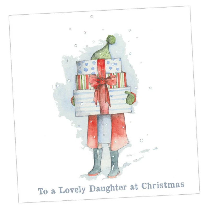 Premium Hand-Finished Christmas Card for Your Daughter - Guaranteed to Bring Holiday Joy