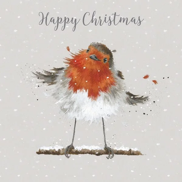 'Christmas Robin' 8 Luxury Christmas Cards