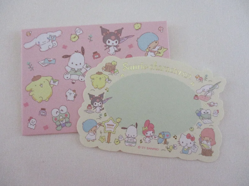 Cute Kawaii Sanrio Characters Mini Message Card - Small Writing Note Envelope Set Stationery