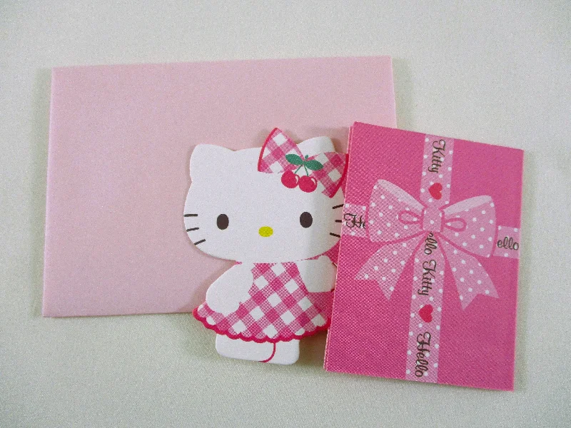 Cute Kawaii Sanrio Hello Kitty Gift Box Mini Gift Message Card - Small Writing Note Envelope Set Stationery