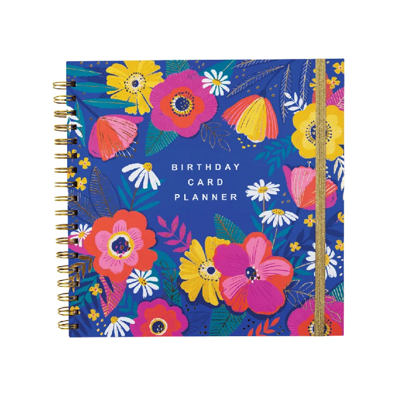 Floral Birthday Card Planner & Organiser