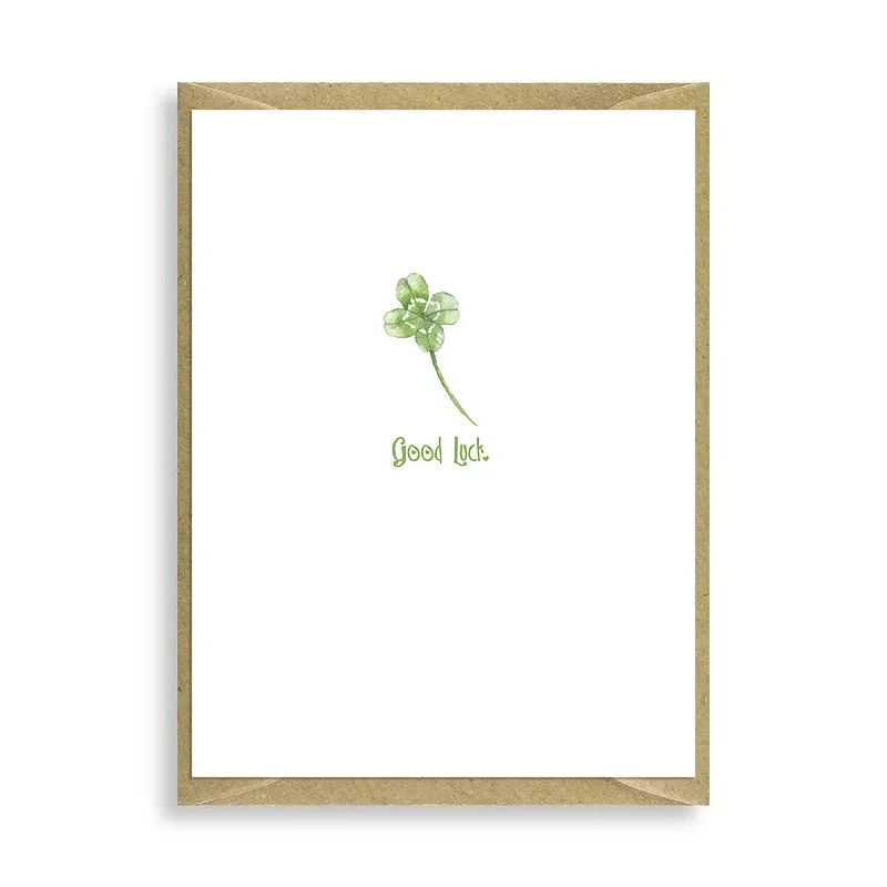 Good Luck Clover Mini Card