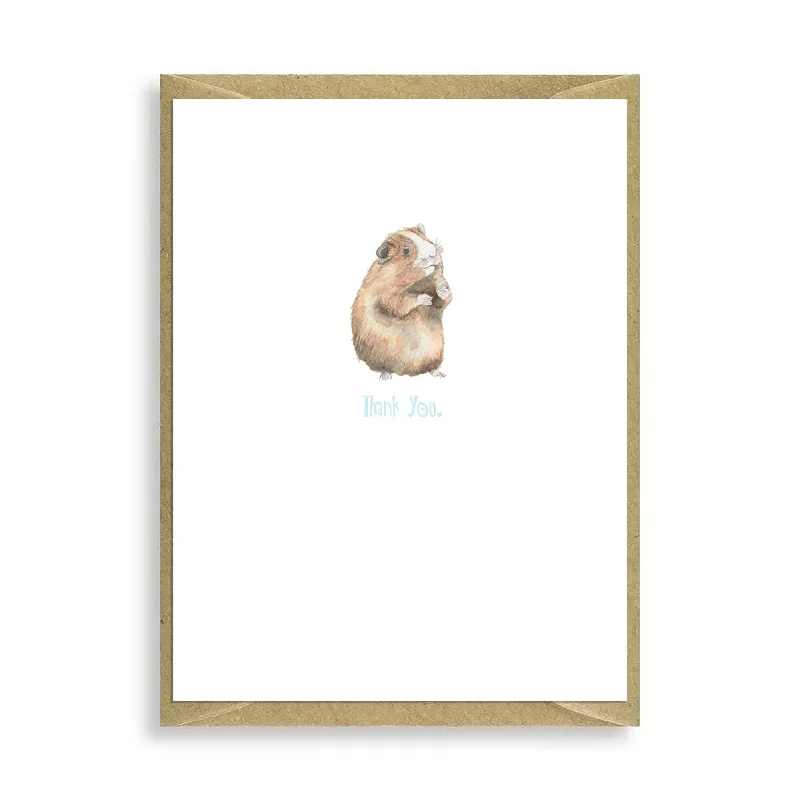 Guinea Pig Thank You Mini Card