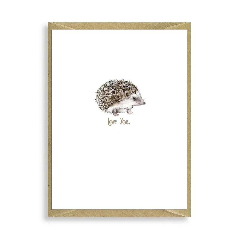 Hedgehog Love You Mini Card