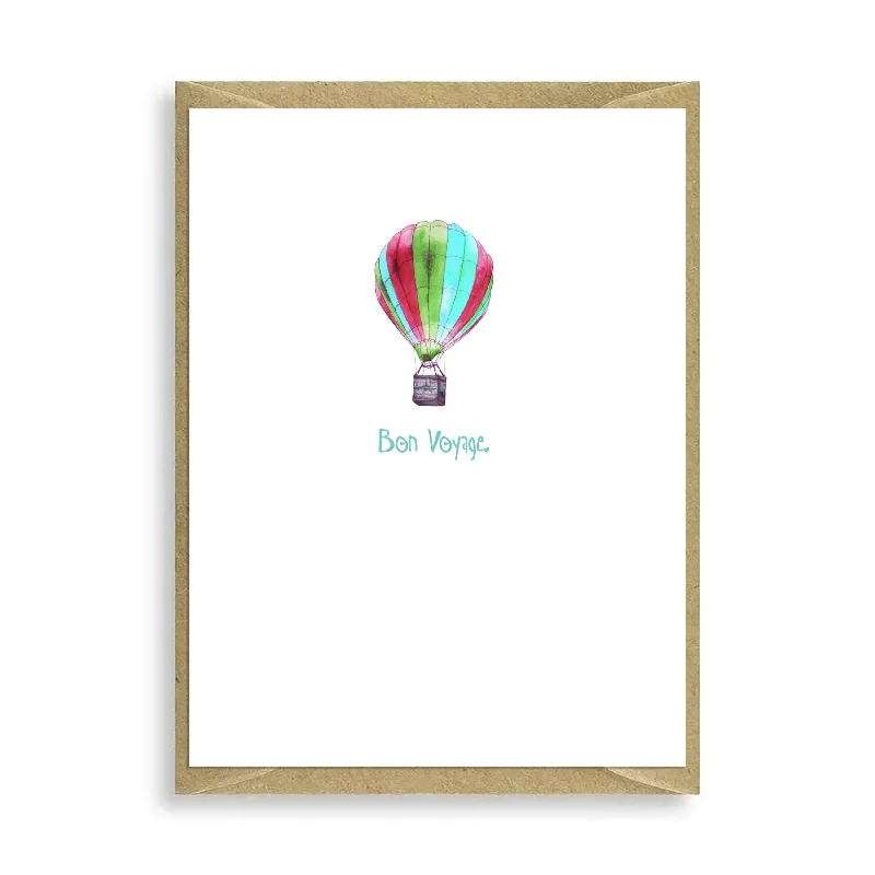 Hot Air Balloon Bon Voyage Mini Card