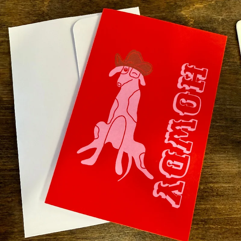 Howdy Dog Card