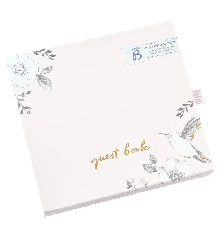 Wedding Guest Message Cards with Keepsake Box