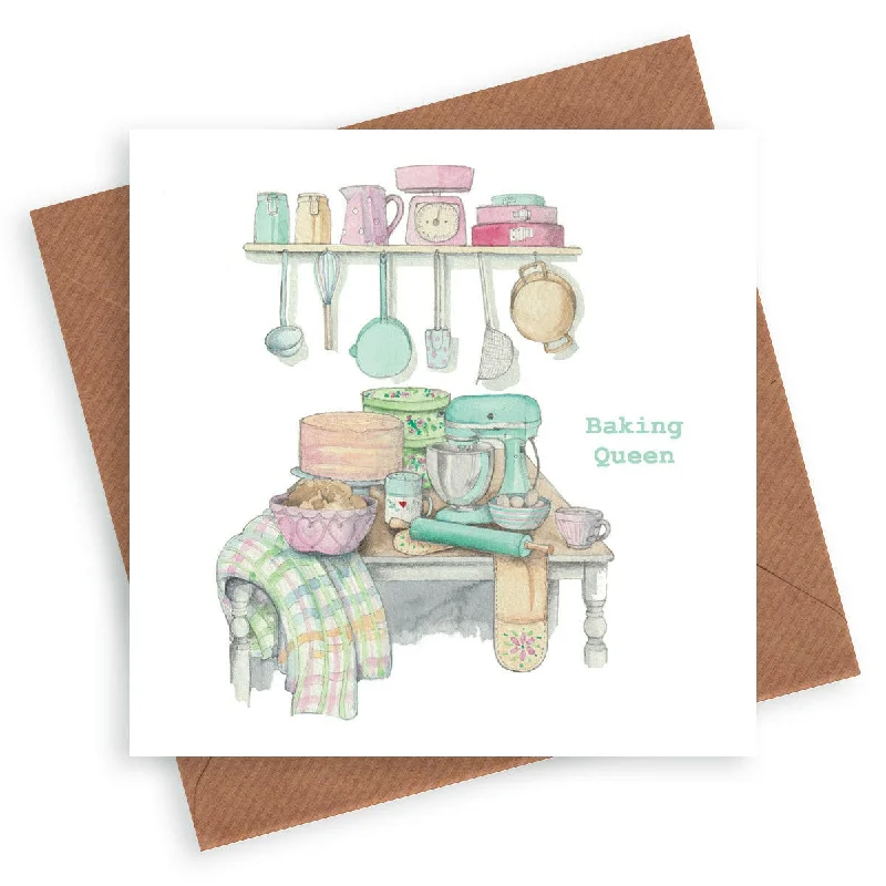 Baking Queen Greeting Card