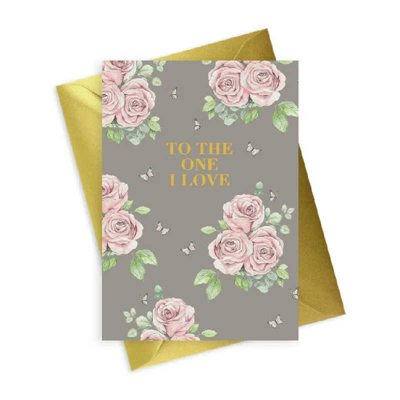 Floral Foiled Love Card  Perfect for Your Special Someone