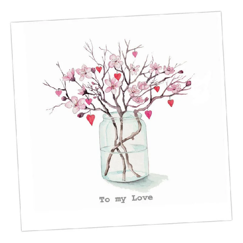 Love Jar Card Greeting Card