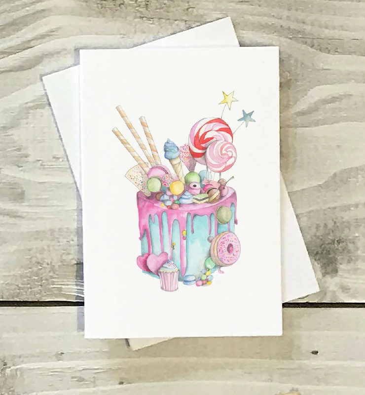 Mini Greeting Card -Cake