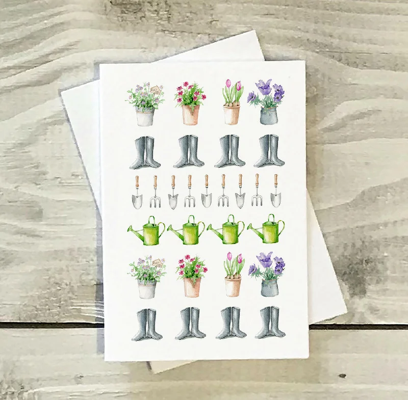 Mini Greeting Card -Gardening