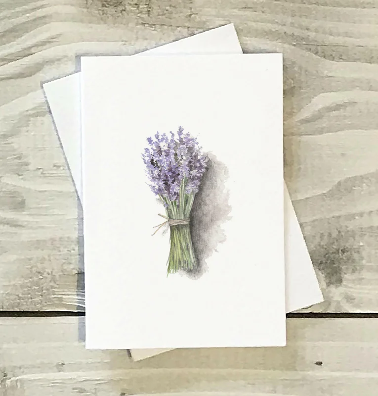 Mini Greeting Card -Lavender