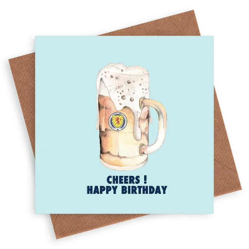 Scotland Football Cheers Happy Birthday Greeting Card