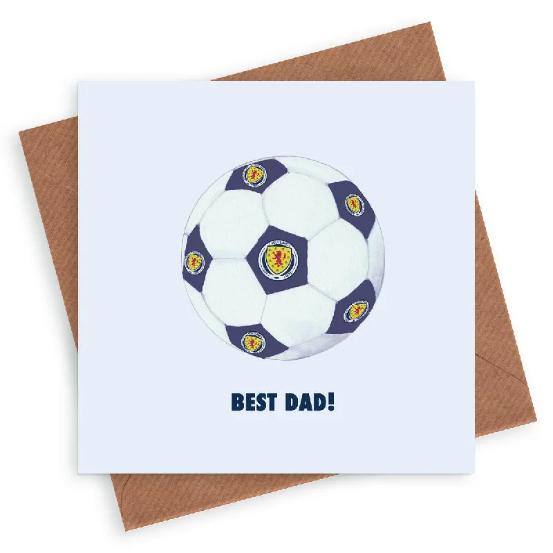 Scotland Football Dad Football Greeting Card