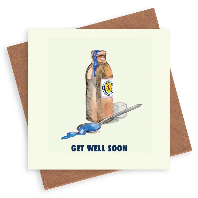 Scotland Football Get Well Soon Greeting Card