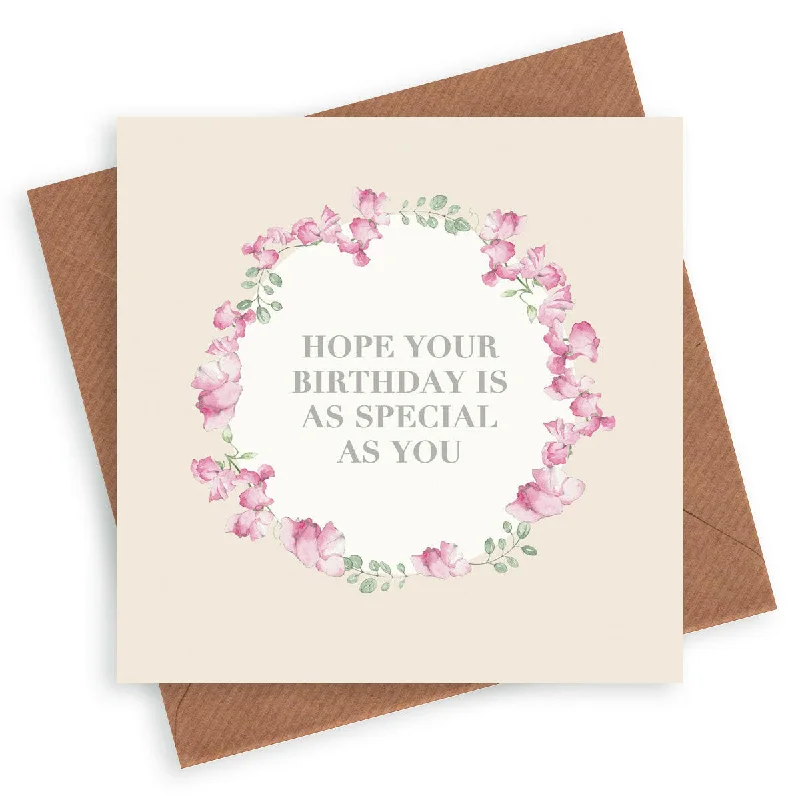 Vintage Sentiments Greeting Card Special You Birthday